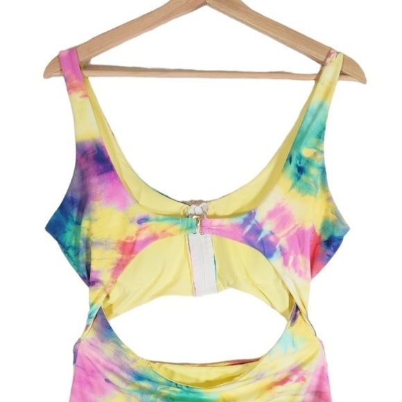 Vintage BEBE One Piece Cutout Swimsuit Size Large - Picture 5 of 6